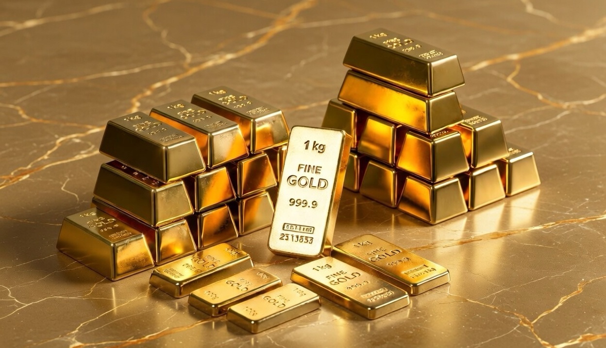 24K Refined 1 KG Gold Bars